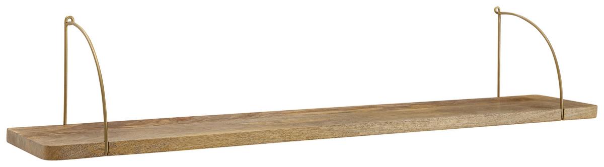 Wandregal Wl6.598 Braun B: 120 Cm - Braun, Basics, Holz (120/25/22cm) - MID.YOU
