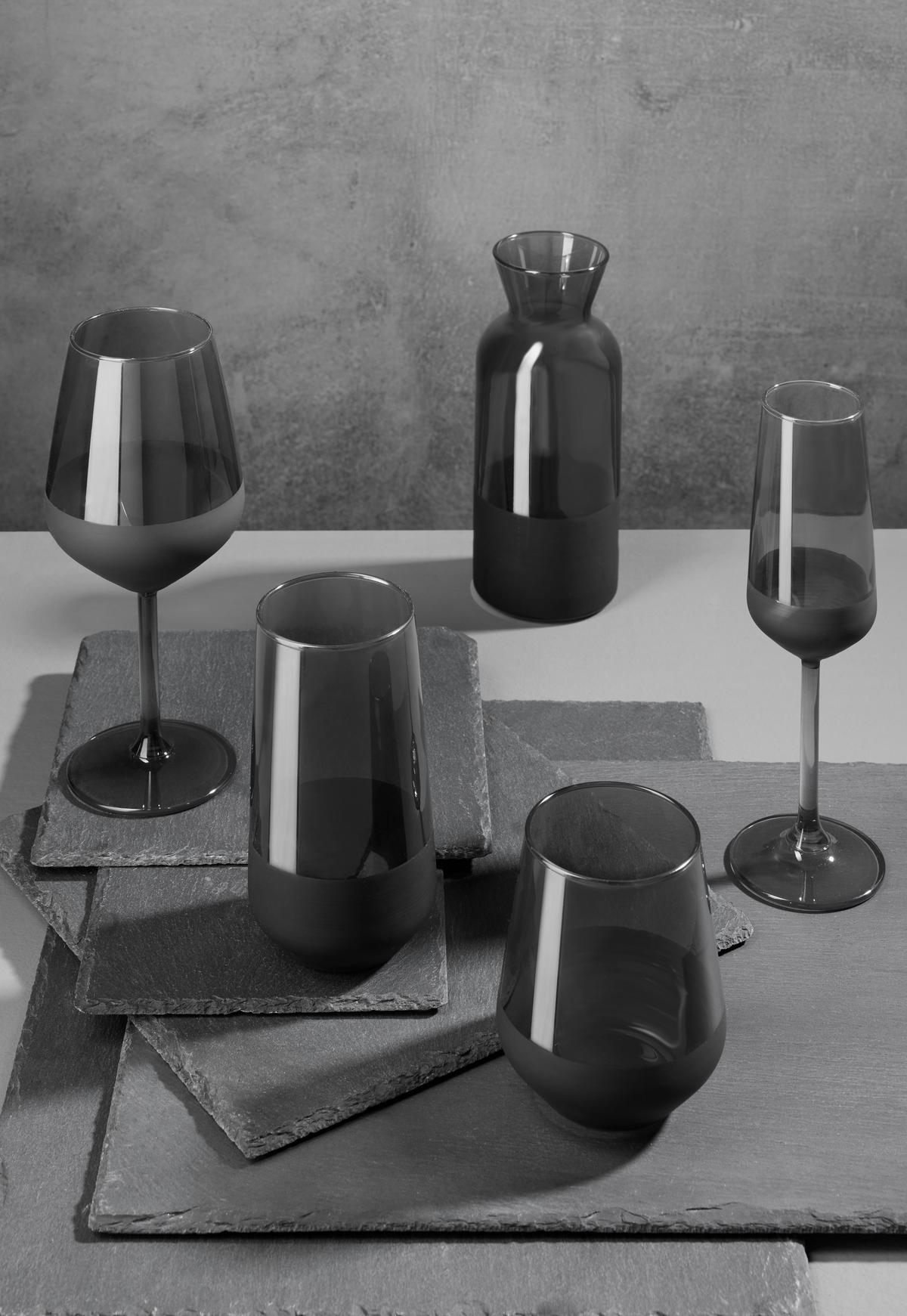Pohár na longdrink Black, 470ml - čierna, Modern, sklo (6,5/15cm) - Mömax