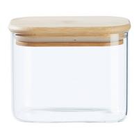 dóza na potraviny HALDOR - CA. 0,64L - průhledné/čiré, Konvenční, dřevo/plast (12,1/8,3/9,6cm) - Mömax