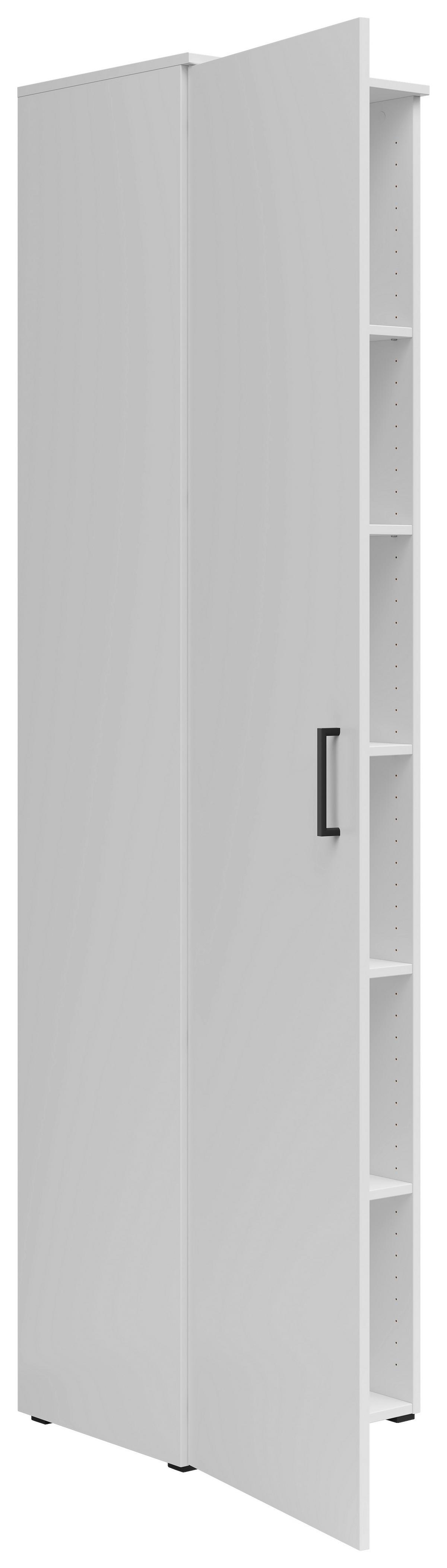 Skriňa MULTISTAURAUM š: 45 cm - čierna/biela, Modern, kompozitné drevo/plast (45/195/40cm)
