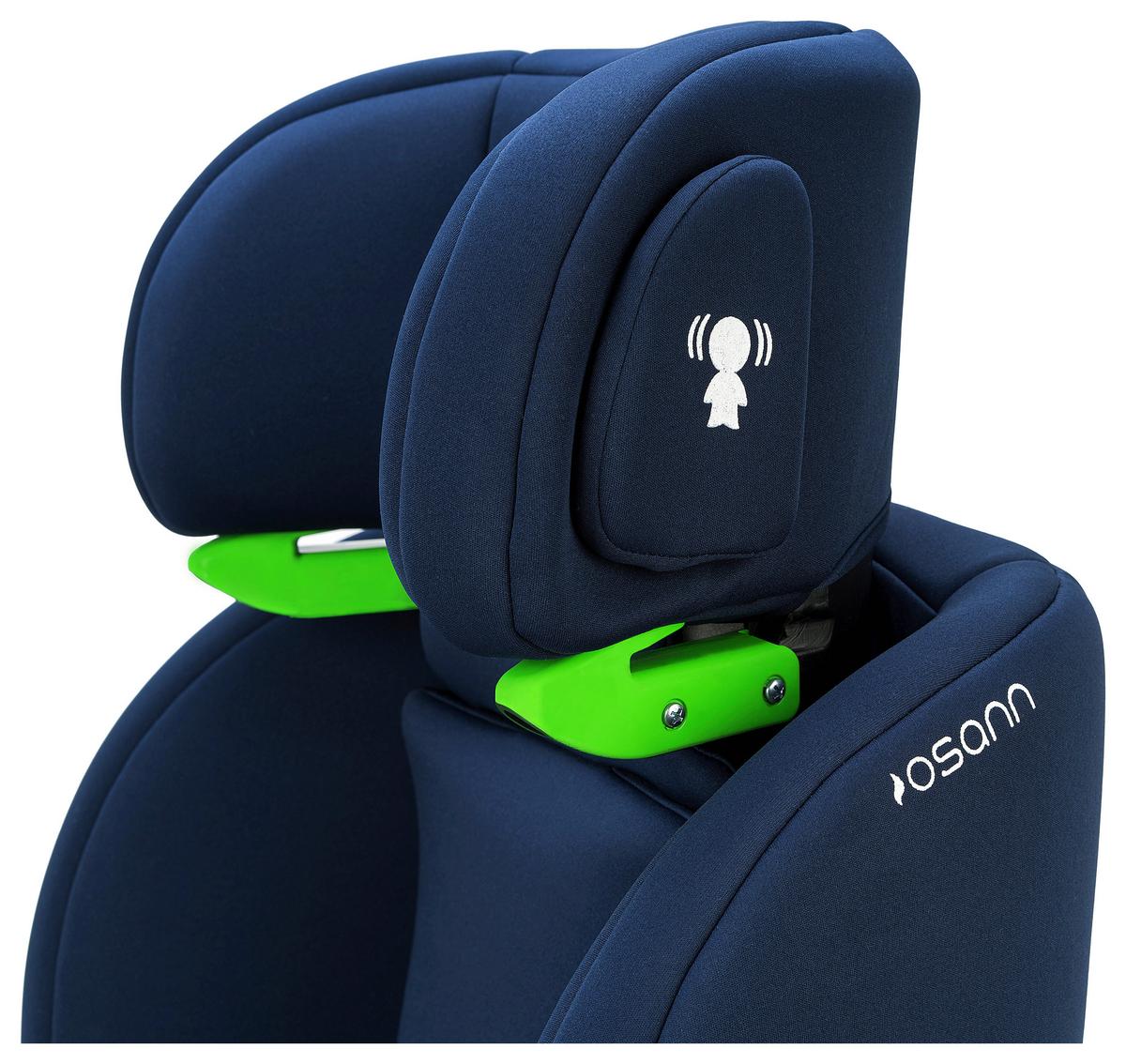 Kinderautositz Flux Plus I-Size - Blau/Dunkelblau, Basics, Kunststoff/Textil (44/62/48cm) - Osann