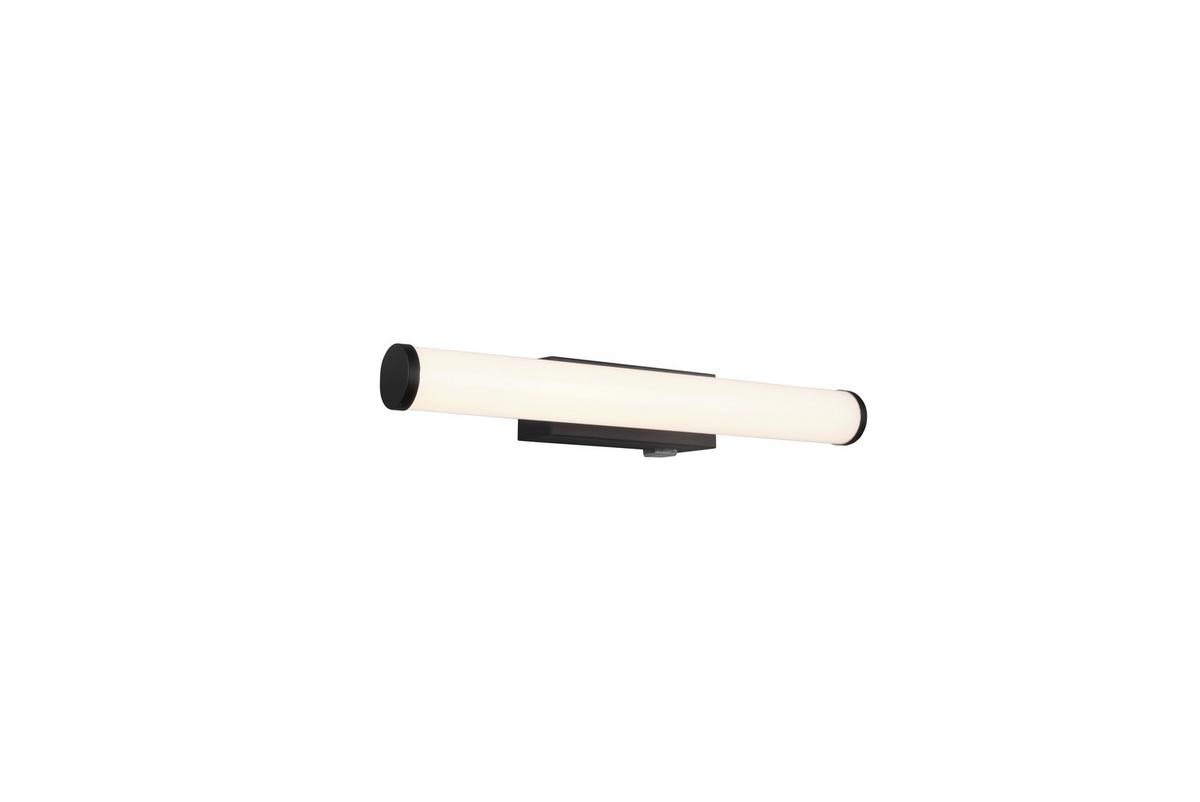 Led Bad-wandleuchte Mattimo Ip44 Mit Schalter, 1-Flammig - Schwarz/Weiß, Basics, Kunststoff/Metall (40/5,5cm) - Trio Leuchten
