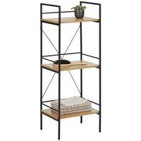 REGÁL MOSEL 2 - černá/barvy dubu, Lifestyle, kov/kompozitní dřevo (34/96/27cm) - Mömax