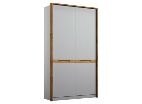 Drehtürenschrank Rangun B. 91 cm Grau - Eichefarben/Grau, Basics, Holzwerkstoff (91/197/54cm) Drehtürenschrank Rangun B. 91 cm Grau - Eichefarben/Grau, Basics, Holzwerkstoff (91/197/54cm)