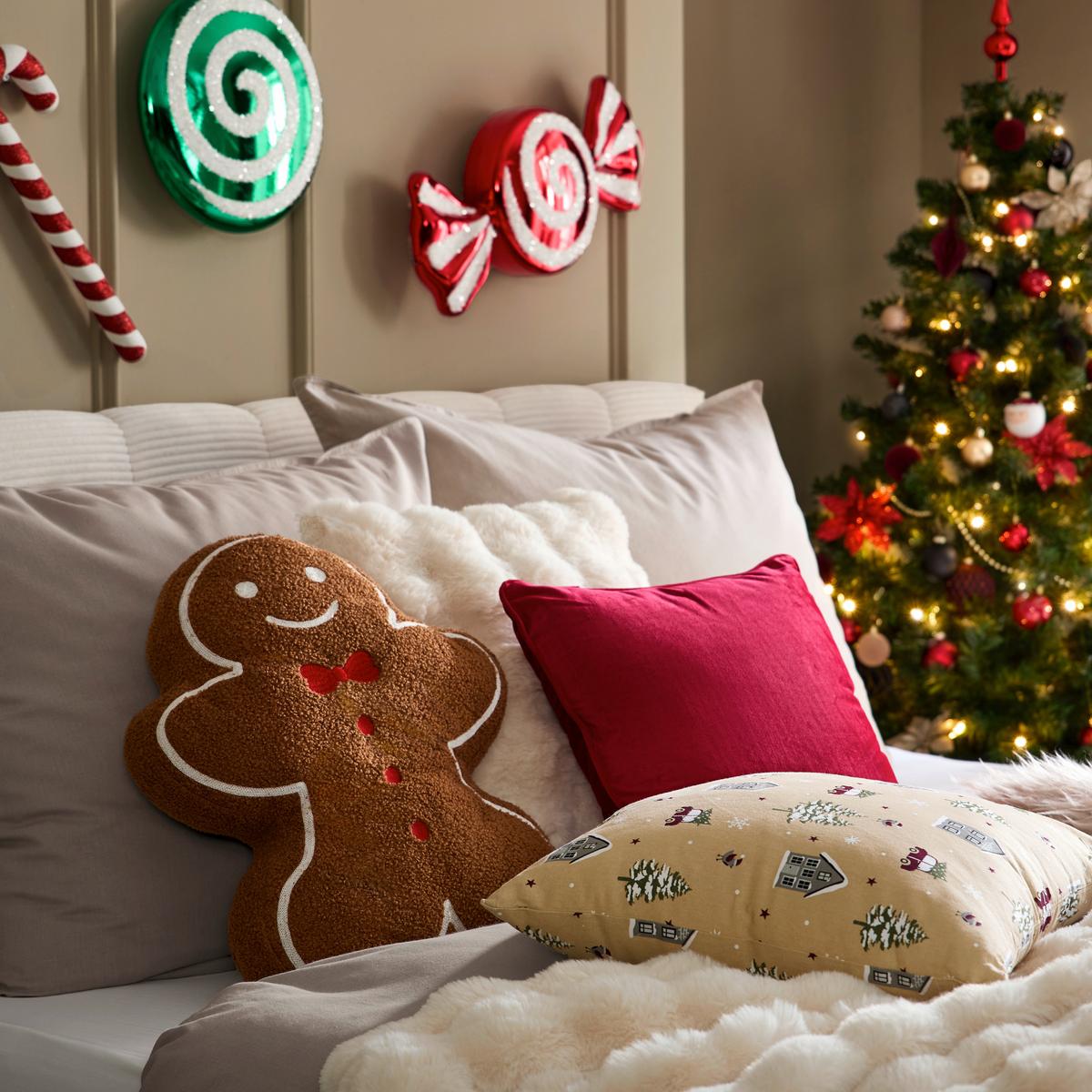 DEKORAČNÝ VANKÚŠ LEBKUCHEN - hnedá, Konventionell, textil (40/50cm) - Mömax