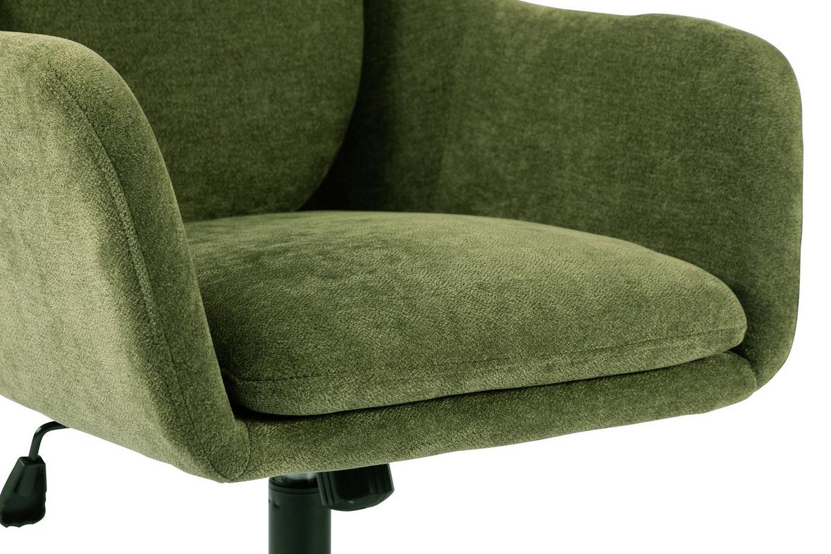Drehstuhl Amalfi Grün B: 58 cm - Schwarz/Grün, MODERN, Kunststoff/Textil (58/91-99/71cm) - MID.YOU