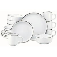 KOMBINOVANÁ SOUPRAVA 24796 NORDIC FESTIVE WEISS - bílá/barvy zlata, Basics, keramika - Creatable