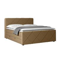 Boxspringbett mit Bettkasten Cordoba 180x200 cm Beige - Beige/Schwarz, MODERN, Holz/Kunststoff (180/200cm) - MID.YOU