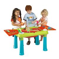 DĚTSKÝ ZAHRADNÍ STŮL CREATIVE FUN TABLE - tyrkysová/červená, Basics, plast (79/56/50cm) - Mömax
