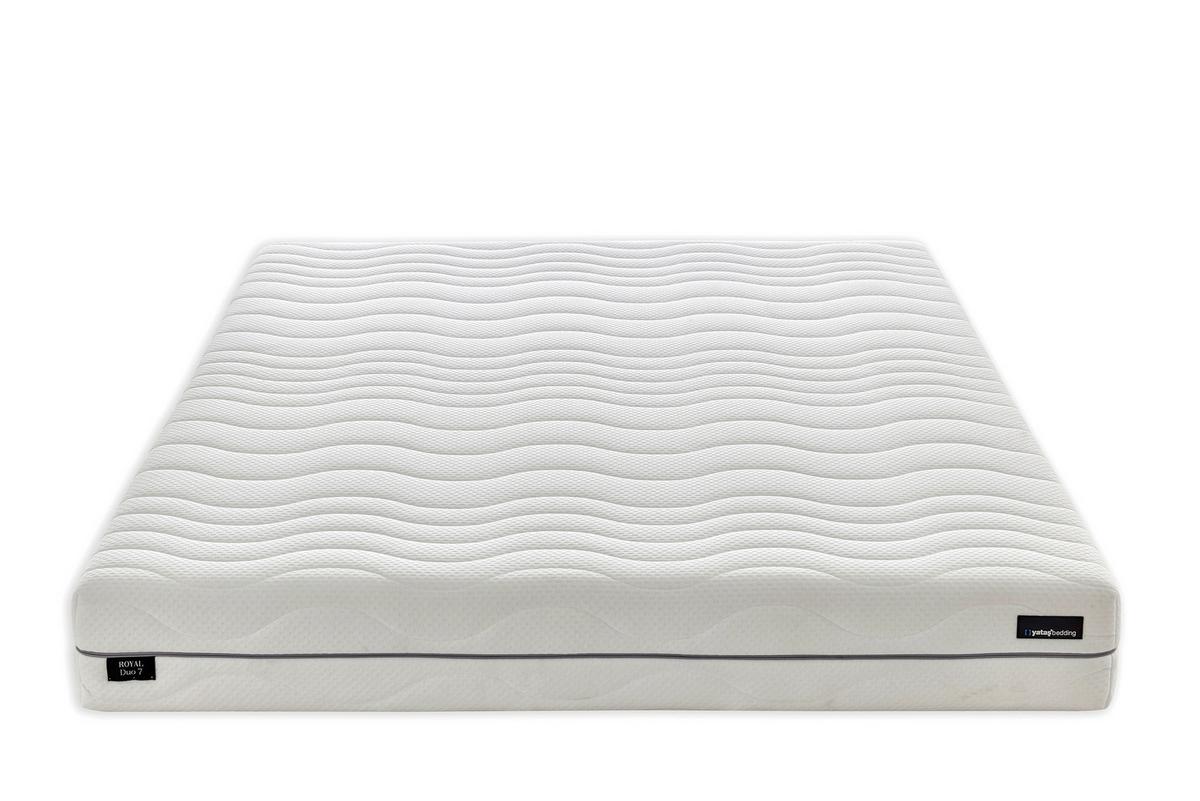 Taschenfederkernmatratze Royal Duo 90x200 cm H2/H3 H: 22 cm - Weiß, Basics, Textil (90/200cm) - Yatas