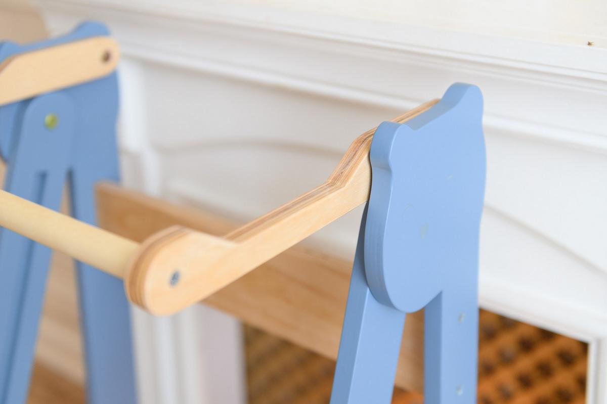 Lernturm Space Saving Blau/natur - Basics, Holz (38/90/40cm)