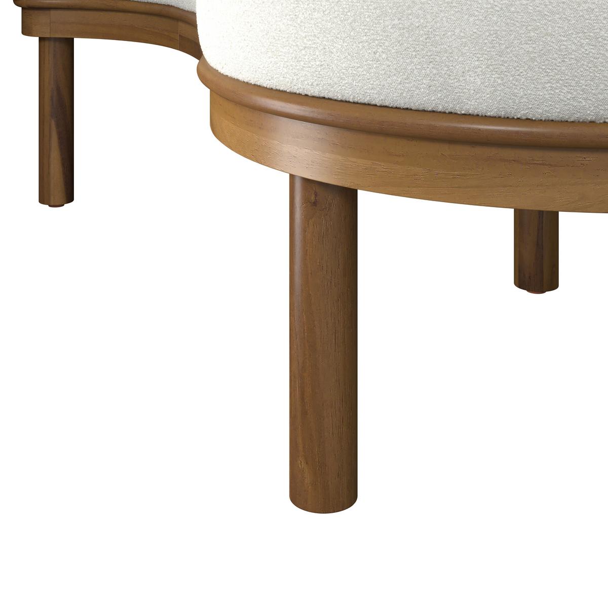 TERASOVÁ SEDACIA SÚPRAVA BELAYA - sivá/biela, Modern, kov/drevo (244/205cm) - Bessagi Garden