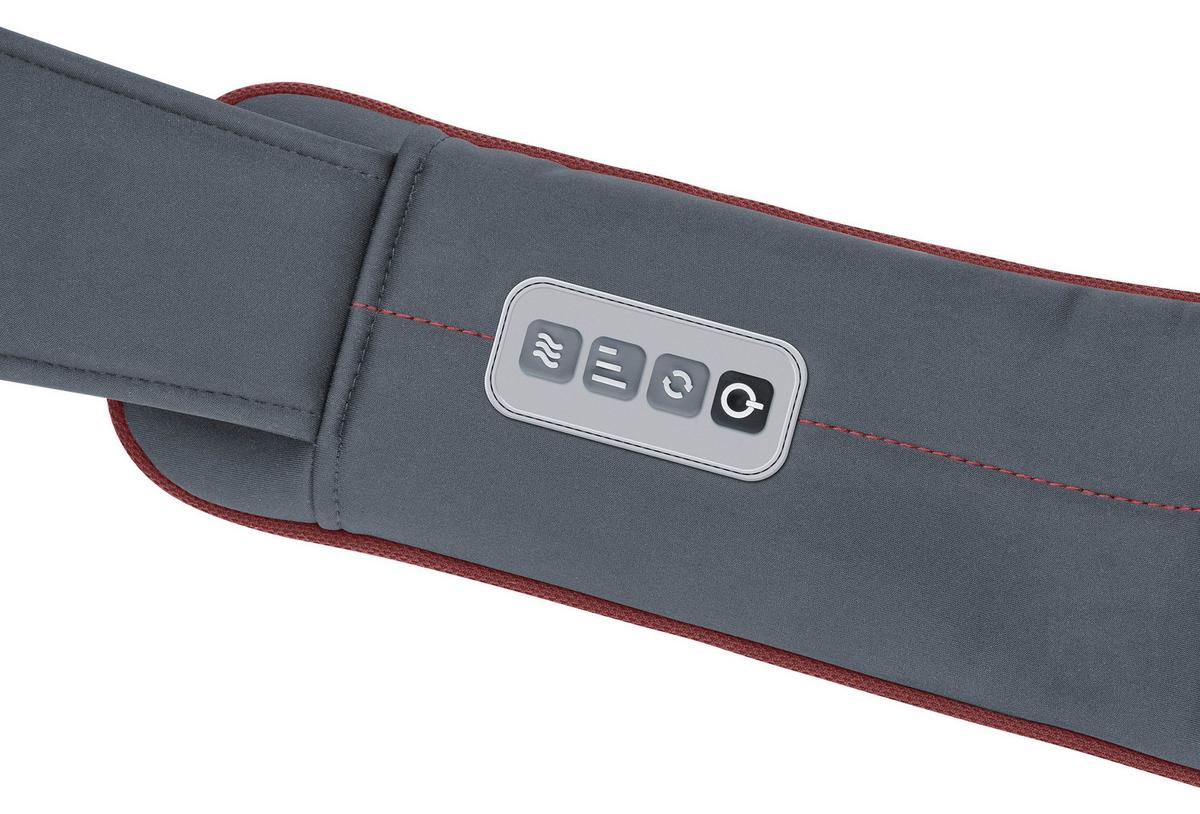 Massagegerät Gürtel mit Wärmefunktion - Grau, KONVENTIONELL, Kunststoff (40,8/17,7/18cm) - Beurer