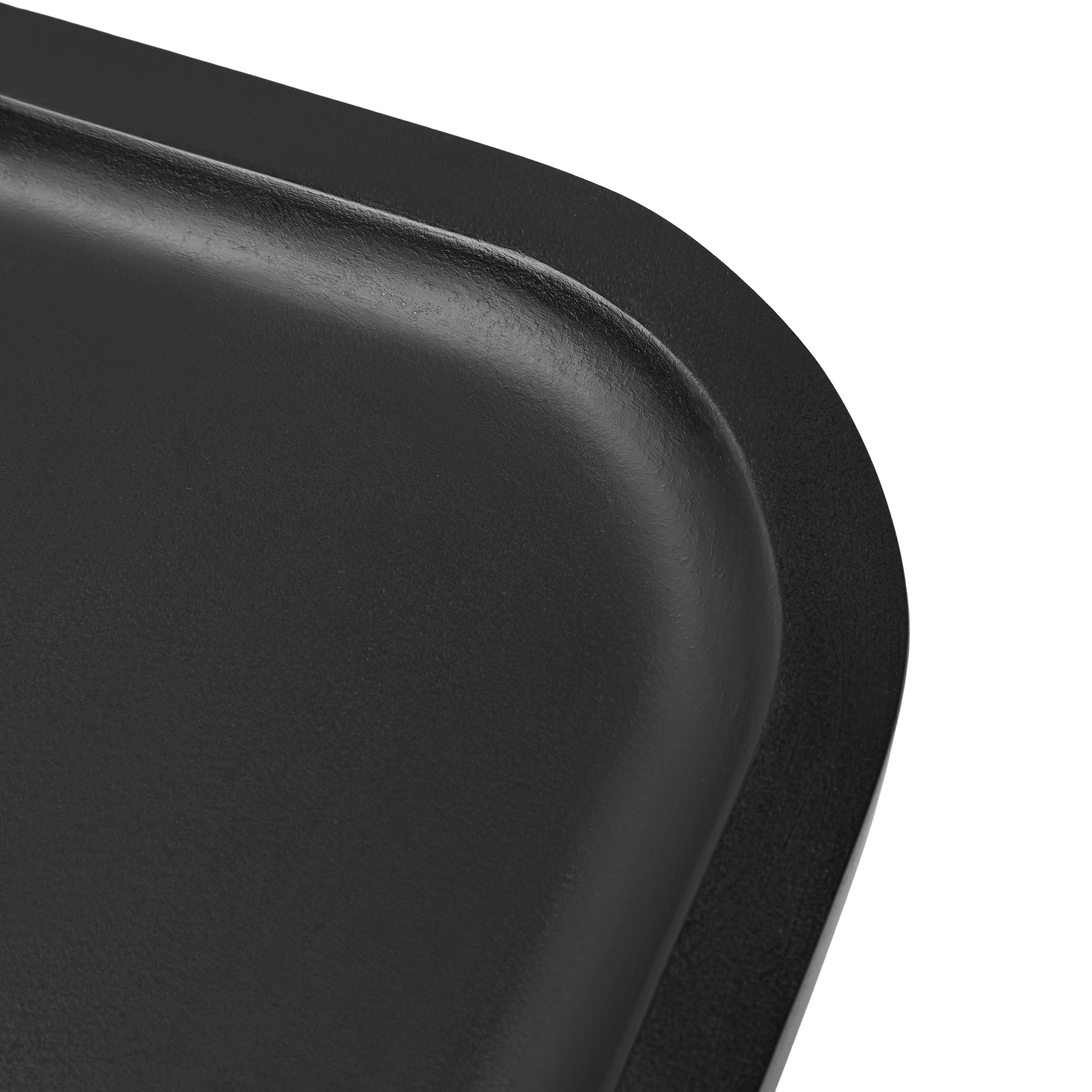 Odkládací stolek Noir, š. 38cm - černá, Moderní, dřevo (38/45/38cm) - Premium Living