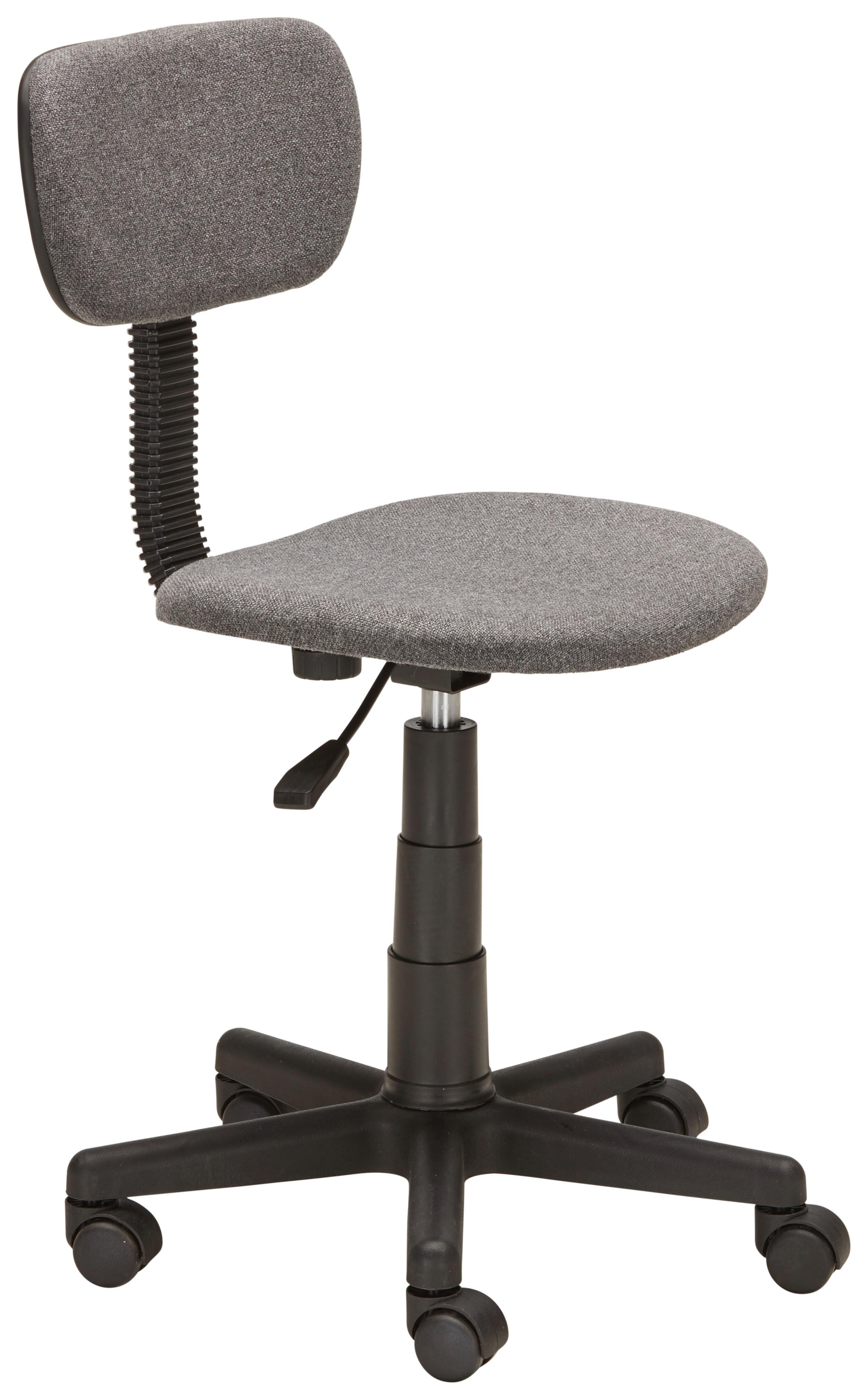 Otočná Židle Tim *cenový Trhák* - šedá/černá, Lifestyle, kov/textil (40/73-85/47cm) - Based