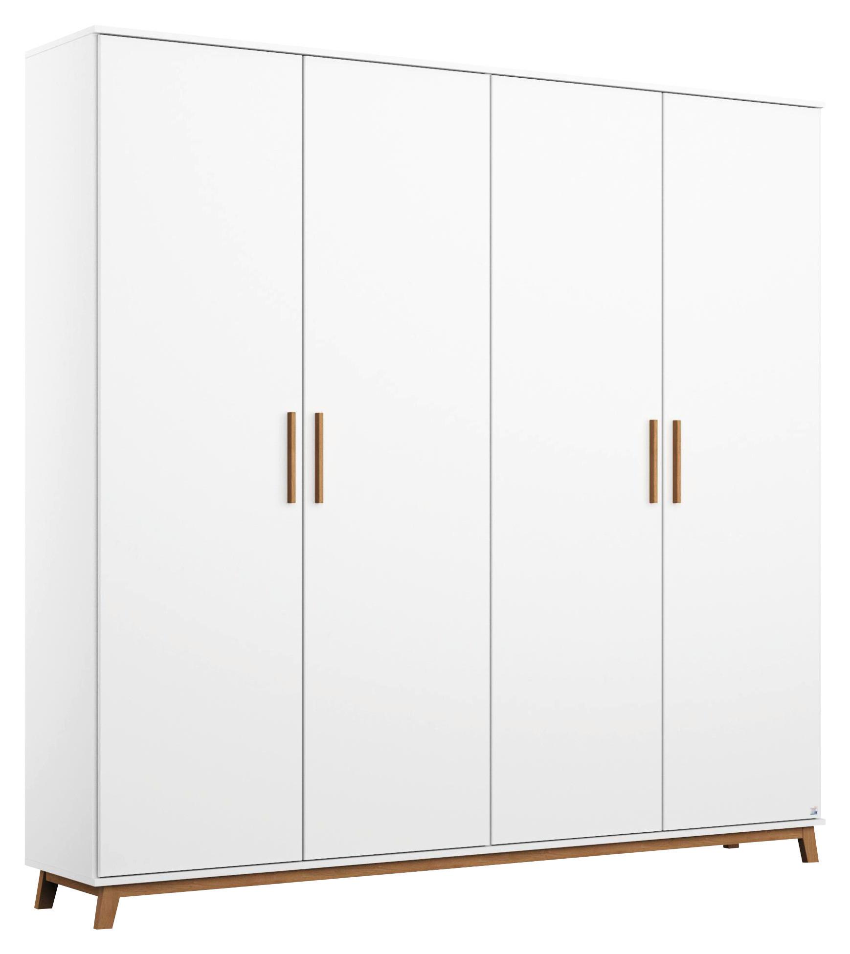Drehtürenschrank 181 cm Carlsson Weiß