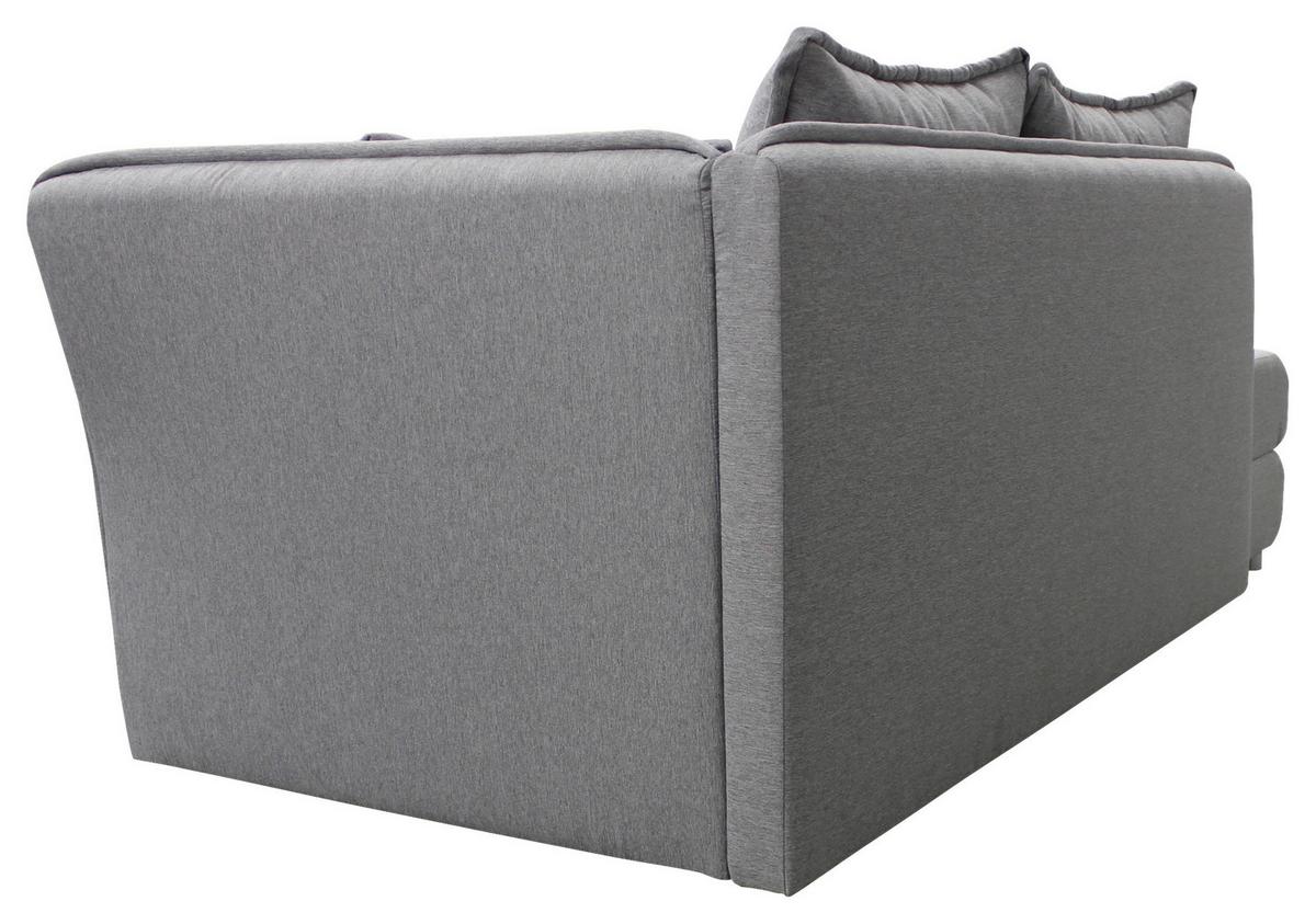 Relaxliege Latte L: 224 cm Grau mit Bettkasten - Silberfarben/Grau, Design, Textil (224/84/99/107cm) - MID.YOU