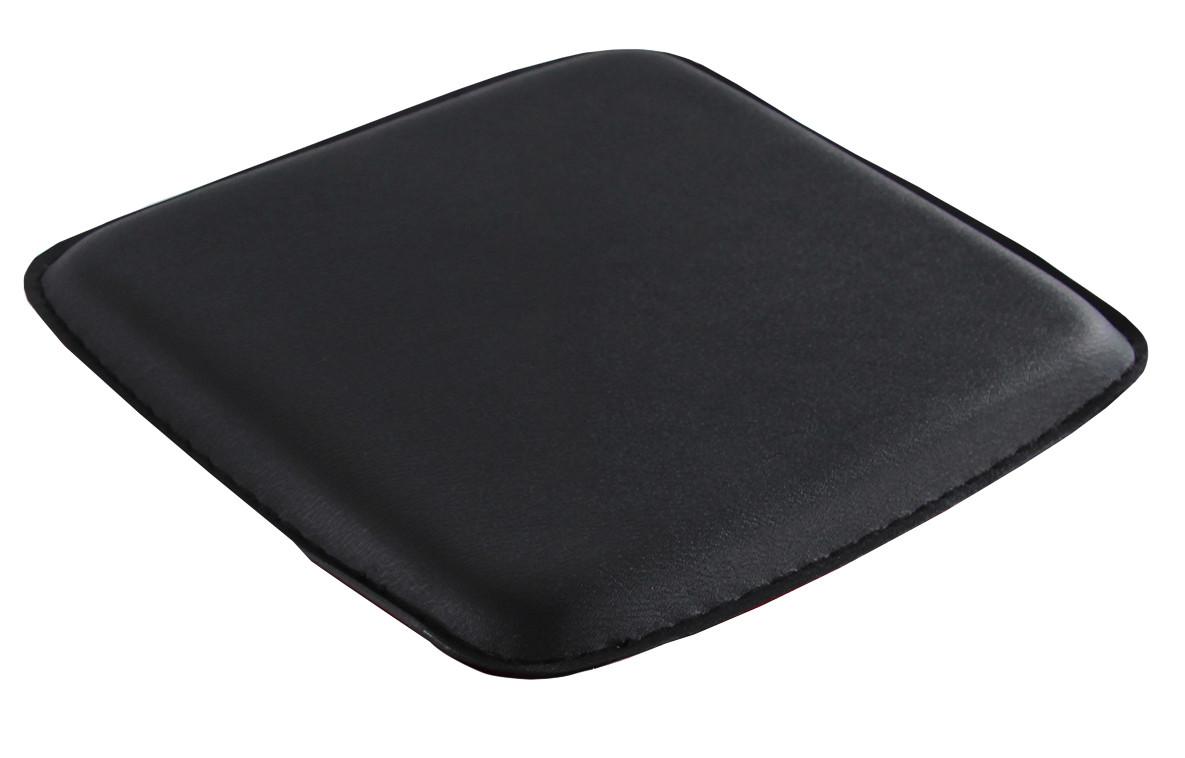 Sitzkissen Pilow II Schwarz 26x26 cm Lederlook - Schwarz, Basics (26/1/26cm) - MID.YOU