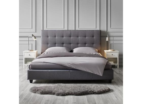 Posteľ Frederico 180x200cm - svetlosivá, Moderný, drevo/textil (215/189/113cm) - Bessagi Home Posteľ Frederico 180x200cm - svetlosivá, Moderný, drevo/textil (215/189/113cm) - Bessagi Home