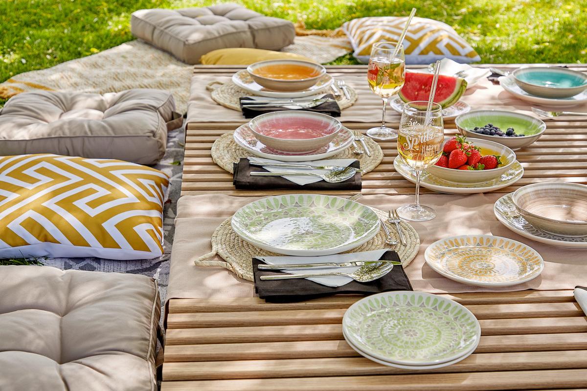 Tafelservice Kapstadt Keramik 6 Personen Geschirr Set - Multicolor, KONVENTIONELL, Keramik - Luca Bessoni