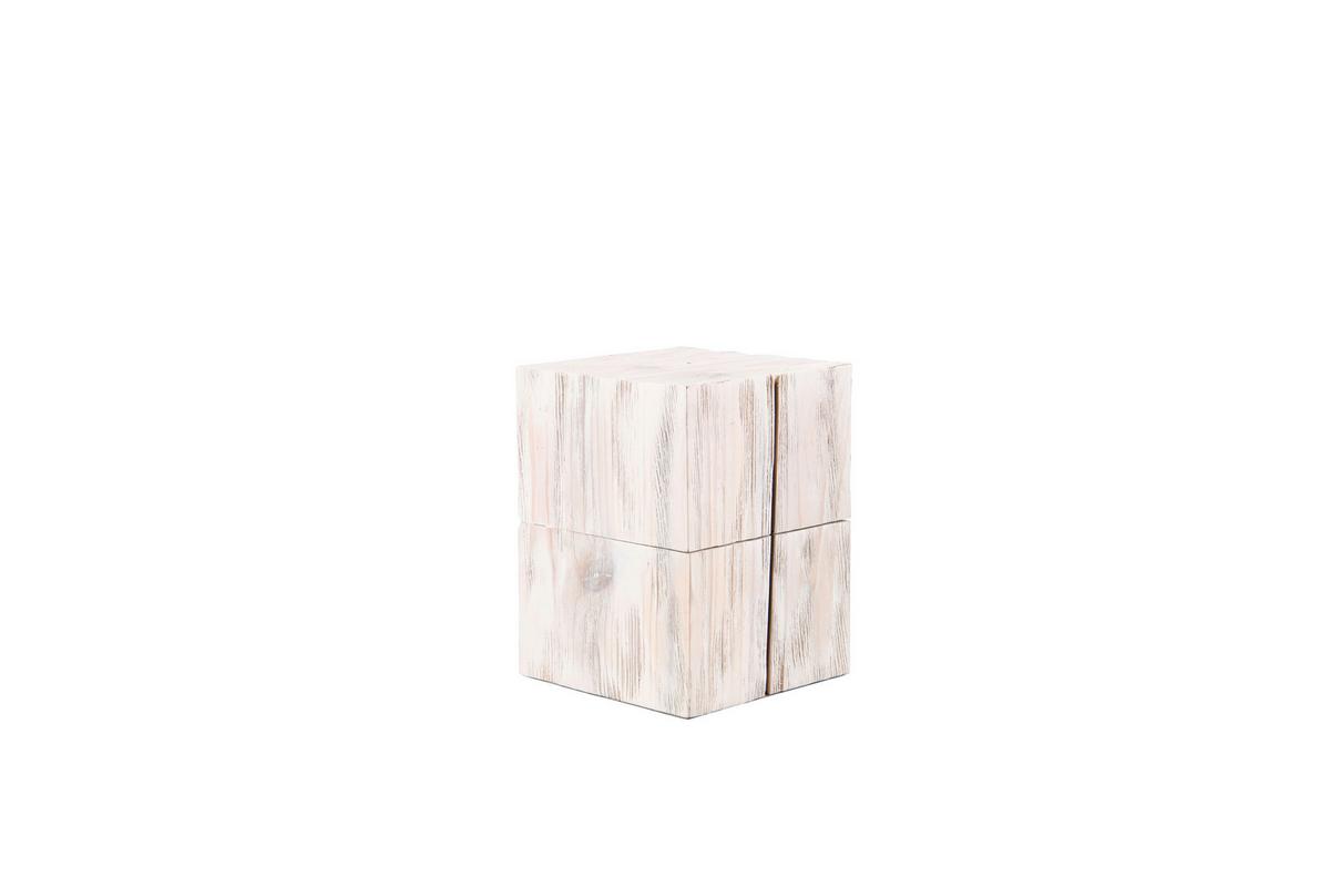 Tischleuchte 514110101 Treasure - Weiß, Trend, Holz (12/12/16cm) - Trio Leuchten