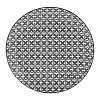 Plytký tanier SHIVA - čierna/biela, Lifestyle, keramika (27/2,5cm) - Mömax