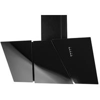 Kopffreihaube Massa Glas/ Edelstahl Schwarz B: 60 Cm Led - Schwarz, Glas/Metall (60cm)