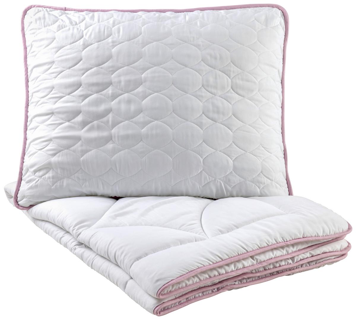 Prošívaná přikrývka Lavendel, 135/200cm - bílá, textil (135/140/200cm) - Nadana