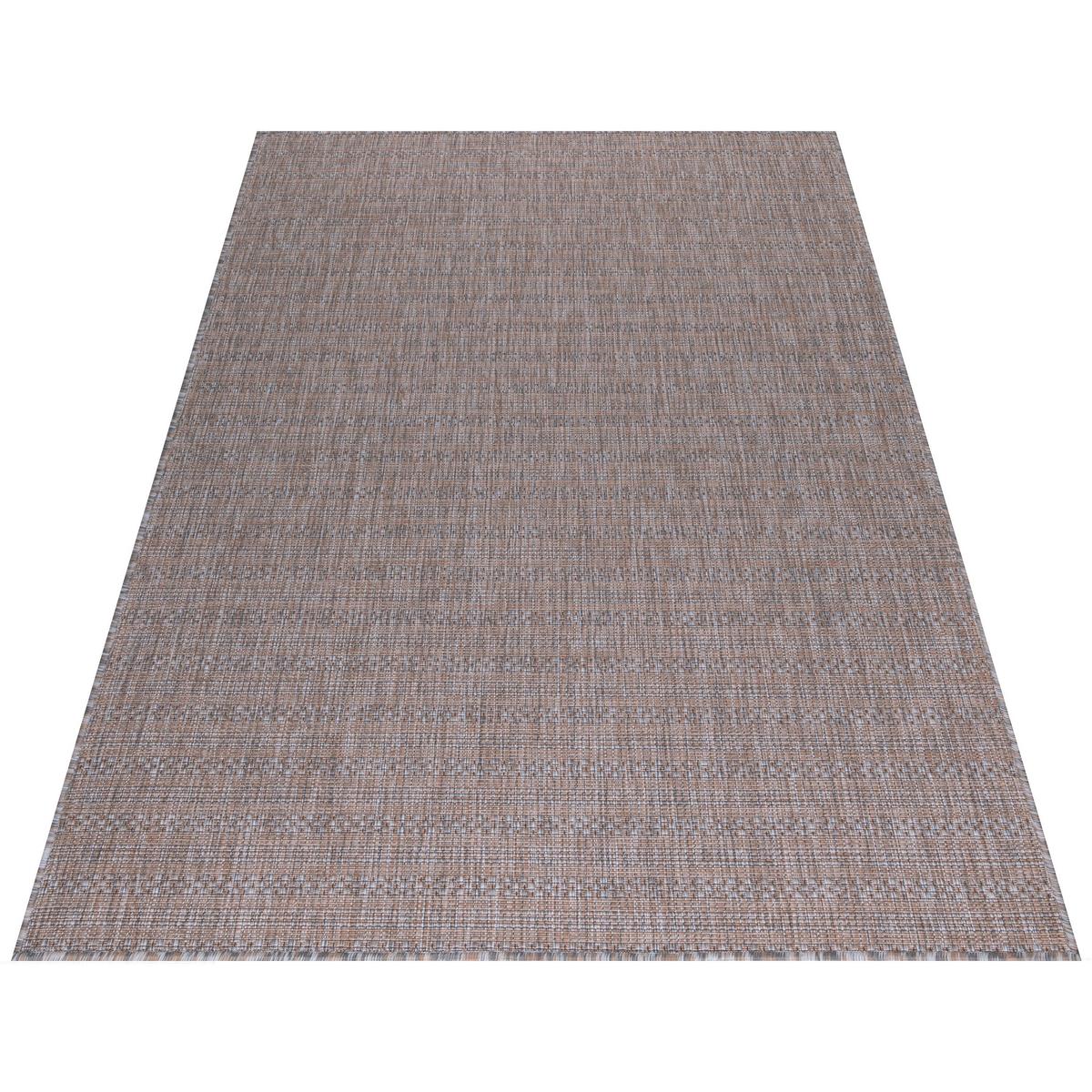 Outdoorteppich Zagora - Beige/Grau, Basics, Textil (140/200cm) - Novel