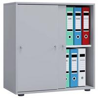 Aktenschrank Lona L Grau B: 70 Cm - Grau, Basics, Holzwerkstoff (70/74/37cm) - MID.YOU