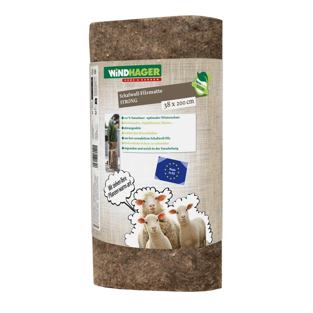 Schafwoll-filzmatte Bxl: 38x200 Cm - Grau, Basics, Textil (38/200cm) - Windhager