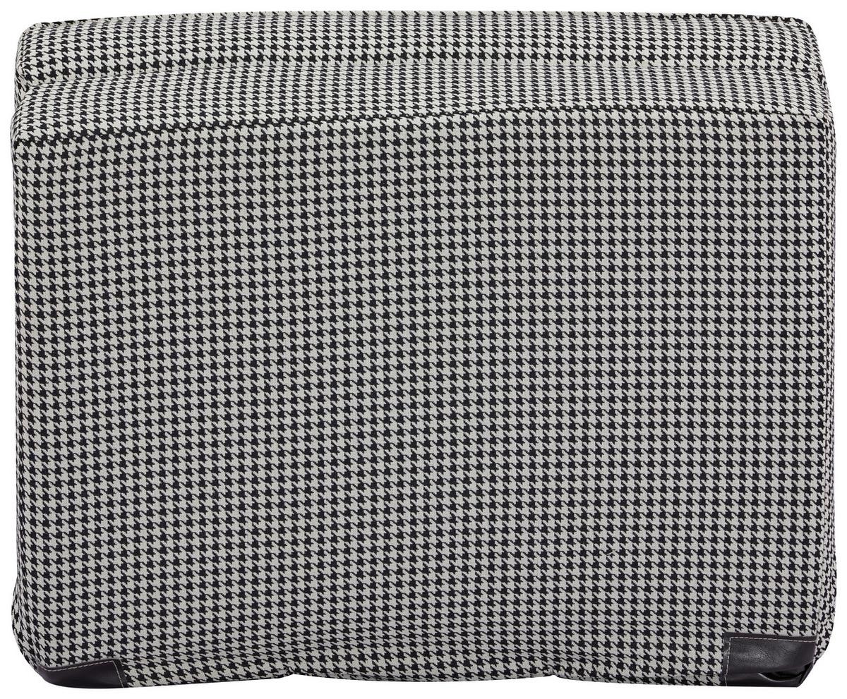 Schlafsessel Luc - Schwarz/Weiß, MODERN, Textil (74/61,5/80cm) - MID.YOU