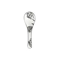 Lyžica Shiva - čierna/biela, Lifestyle, keramika (13,8/4,3/2,8cm) - Mömax