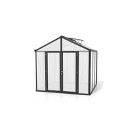 Gewächshausbausatz Zeus Comfort 6200 16mm Hkp - Schwarz, Basics, Kunststoff/Metall (258,4/250,4/242cm)