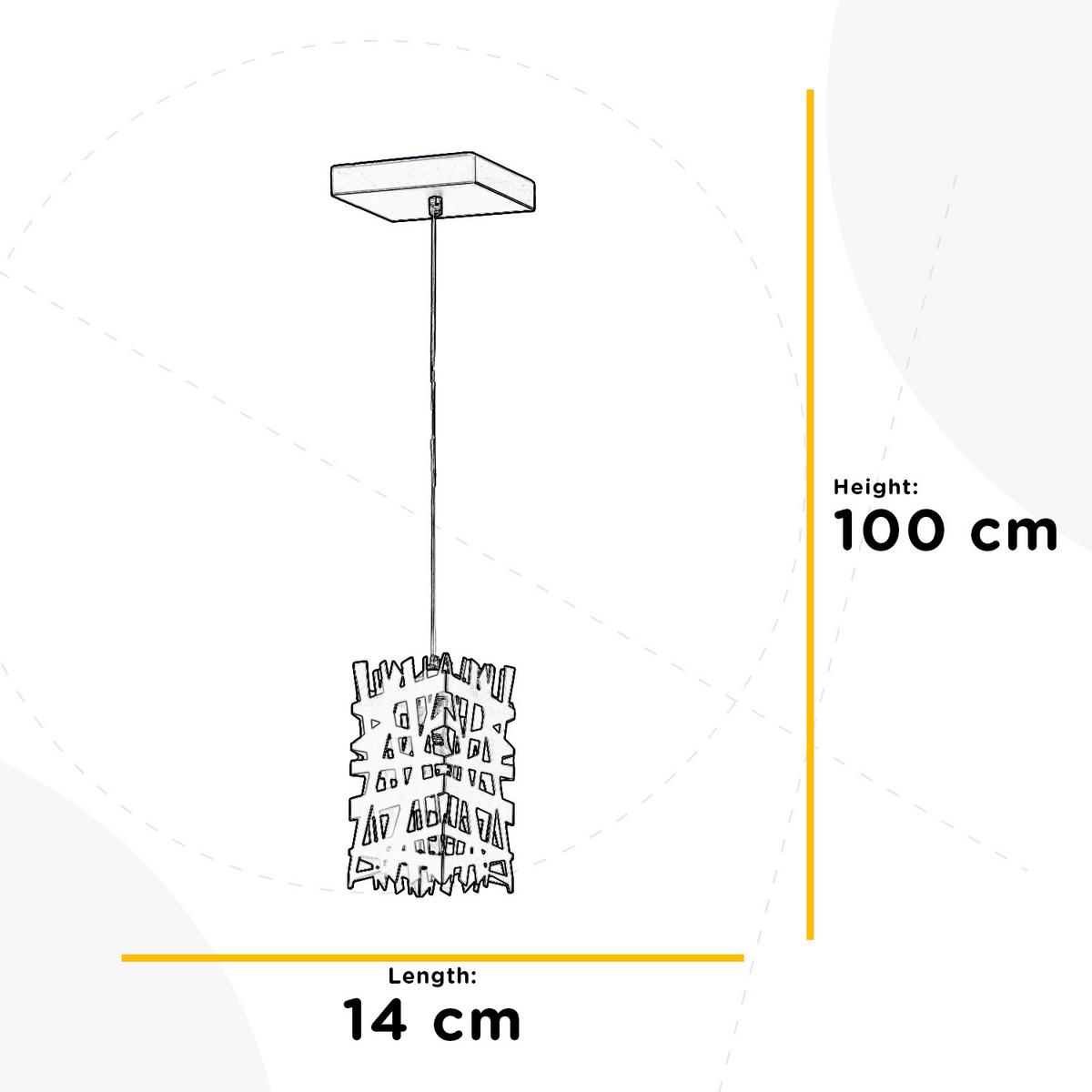 Hängeleuchte 4919/s1n - Schwarz, Design, Metall (14/100cm)