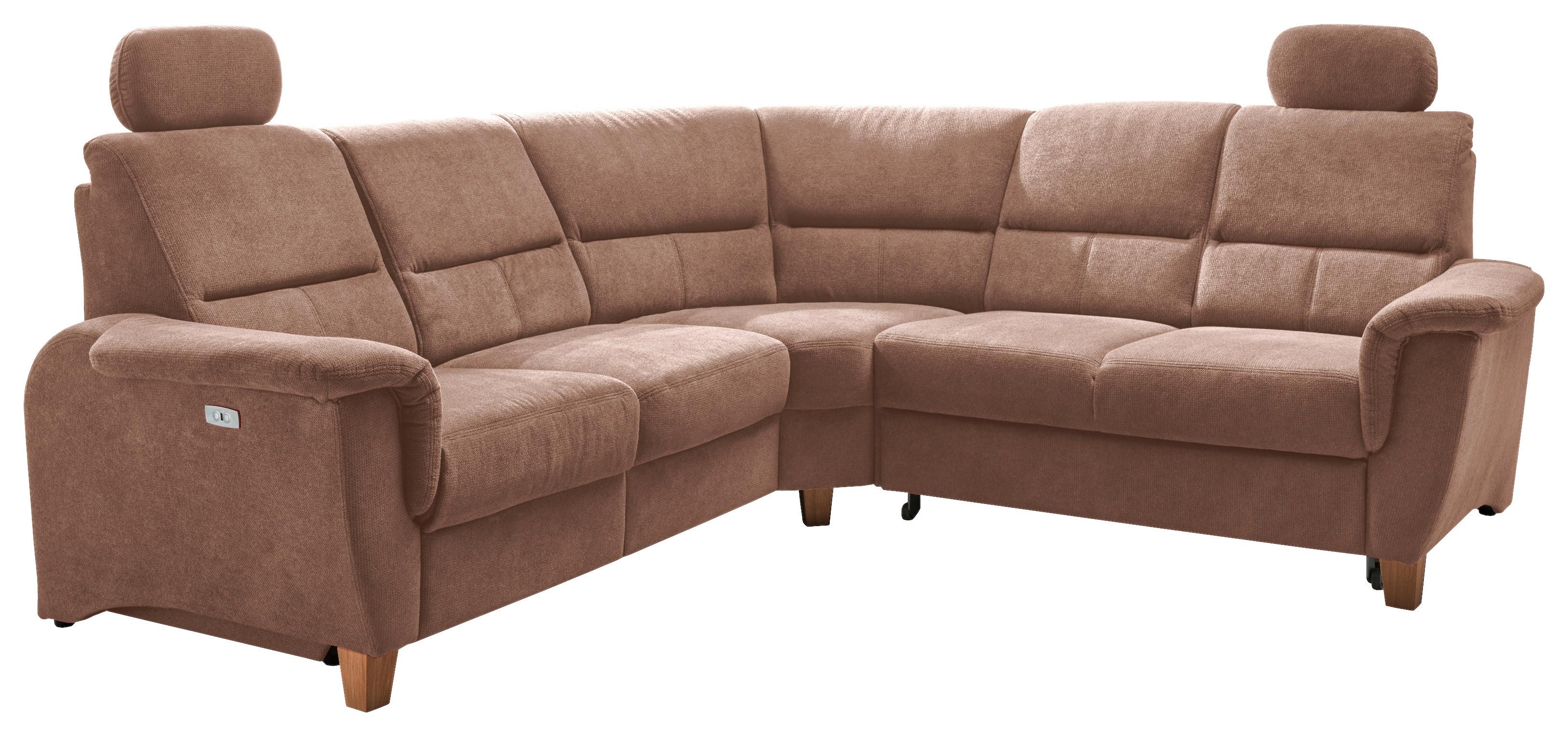 Ecksofa Parole Hellbraun S:241/238 cm - Wildeiche/Hellbraun, KONVENTIONELL, Textil (241/238cm) - Livetastic