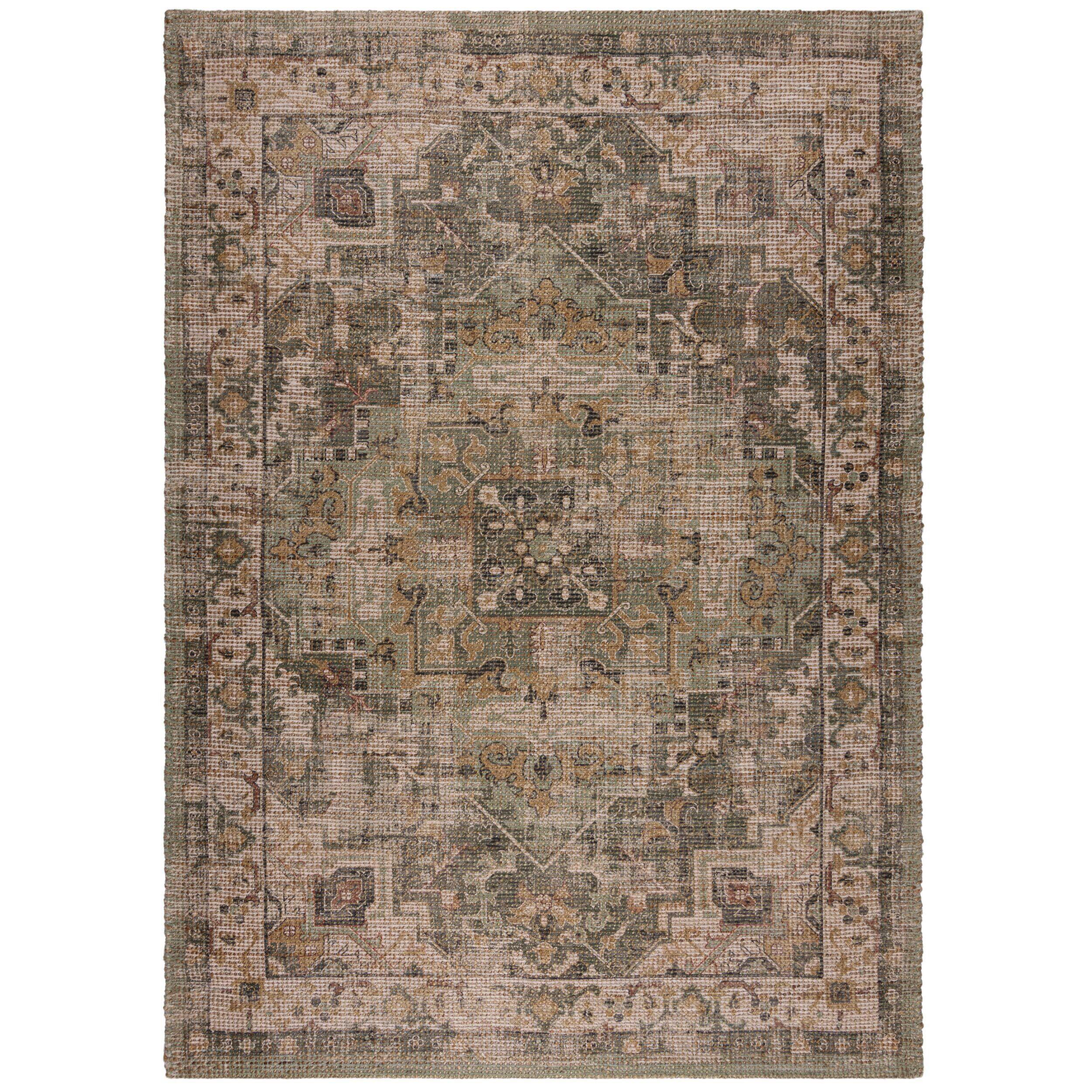Juteteppich Selena Jute Traditnl G 80x150 - Grün, Basics, Textil (80/150cm)