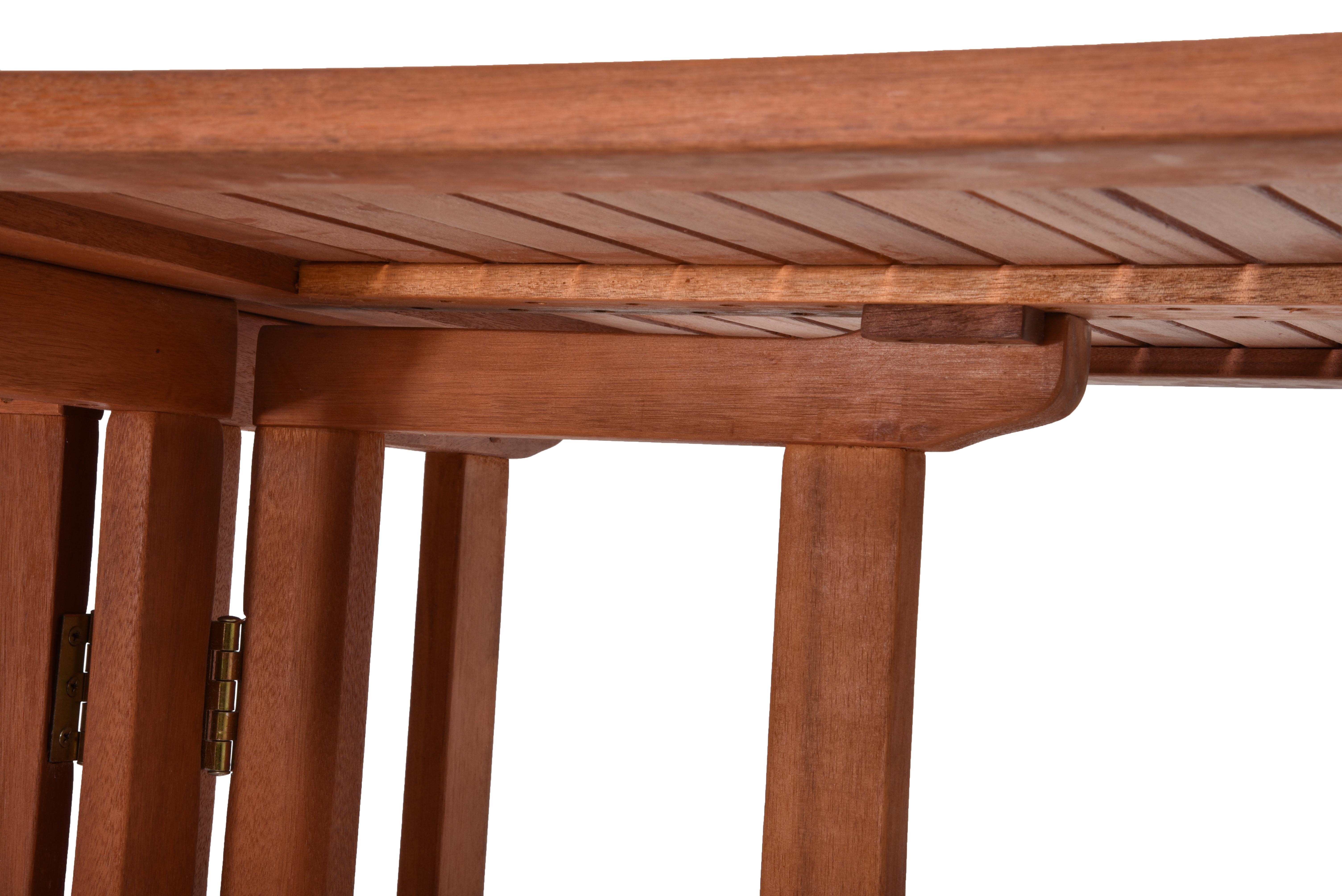 Balkontisch Klappbar Baltimore Eukalyptusholz L 120 Cm - Eukalyptusholzfarben, Basics, Holz (120/70/73cm) - Gardenson