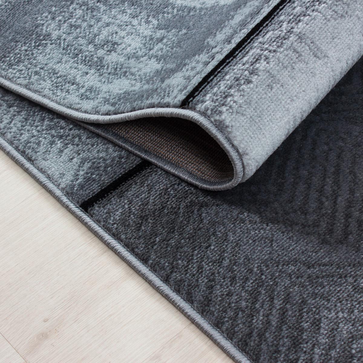 Flachwebteppich Parma - Schwarz, Design, Textil (140/200cm) - Novel