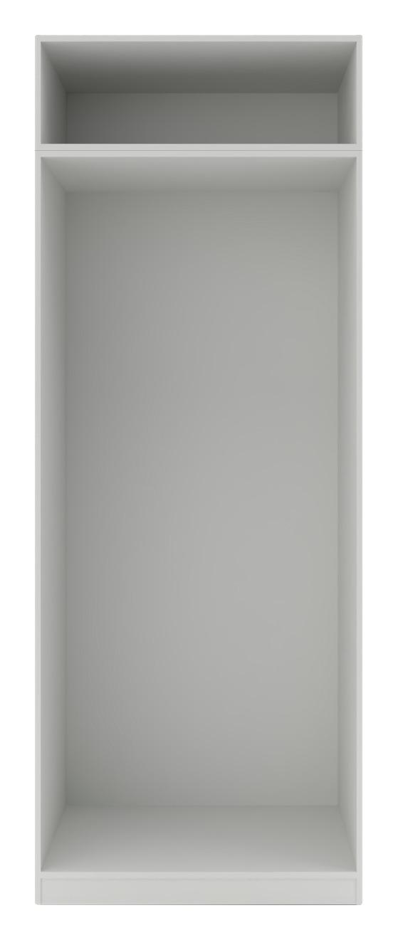 Kleiderschrankkorpus 91cm Unit Weiß Dekor - Weiß, MODERN, Holzwerkstoff (91,1/242,2/56,5cm) - Ondega