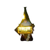 Solarleuchte Zwerg Multicolor Gloomy 2xled Warmweiß H: 25 cm - Gelb/Rot, KONVENTIONELL, Kunststoff (14,5/10/25cm) - Homezone