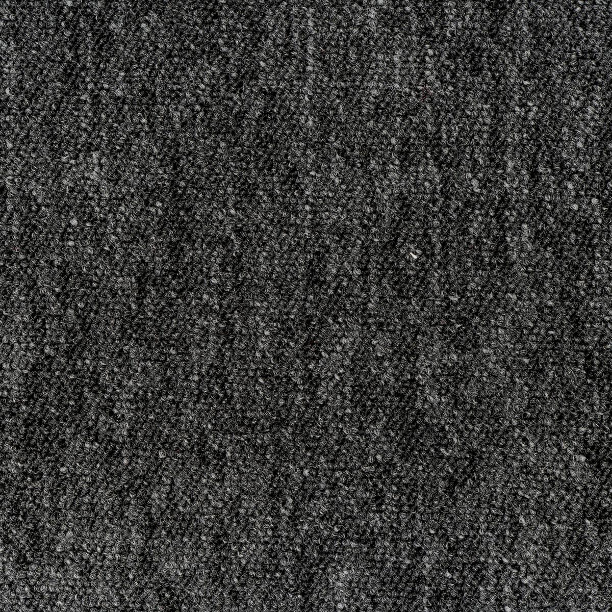 Teppichfliese Anthrazit Sparkle 50x50cm Florhöhe 3,5mm - Anthrazit, Basics, Textil (50/50cm)