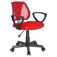 Jugenddrehstuhl Kiddy Cd Rot - Rot/Schwarz, Basics, Kunststoff (58/75-92/45cm) - MID.YOU