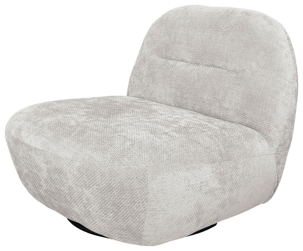 Relaxsessel Bunty Weiß B: 85 cm - Schwarz/Weiß, Basics, Textil (85/74/85cm) - Livetastic