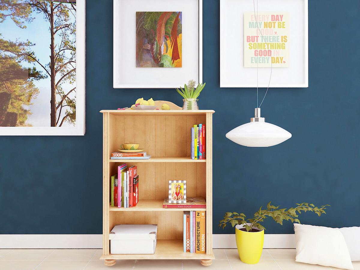 Regal Mette Naturfarben B: 77cm - Naturfarben, Design, Holz (77/116/31cm) - MID.YOU