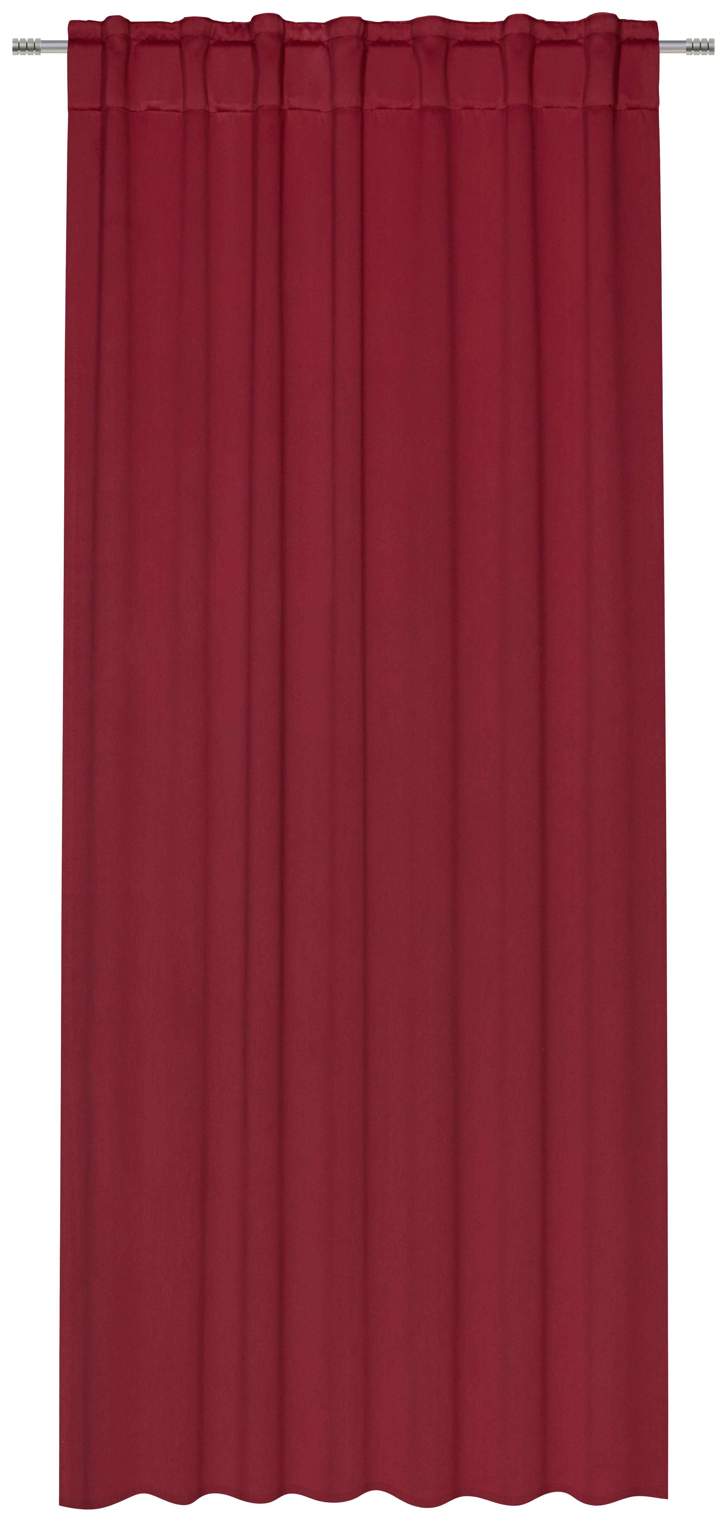 Zatemňovací Závěs Riccardo, 140/245 Cm - vínově červená, Moderní, textil (140/245cm) - Premium Living