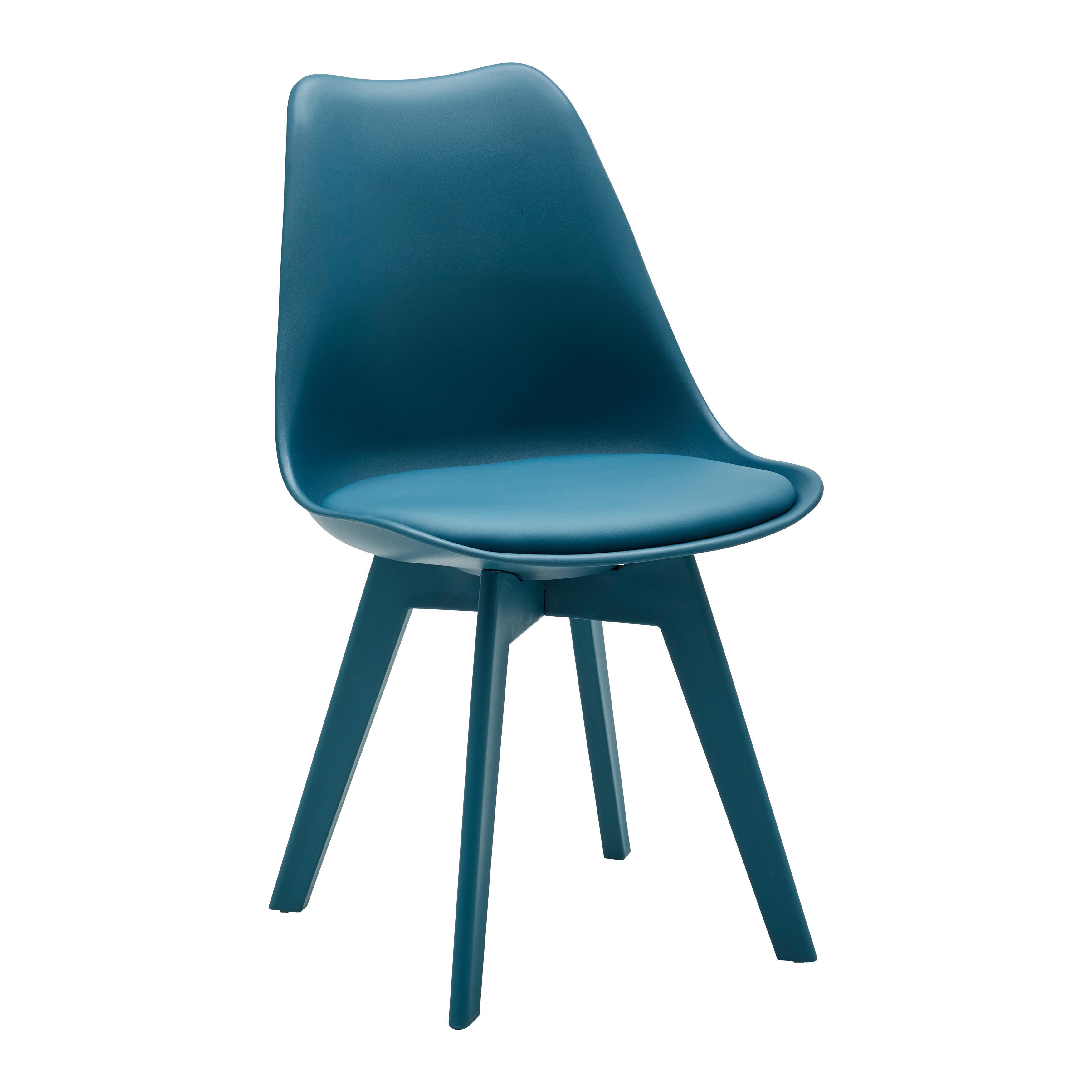 Židle MIA petrolejová - petrolej, Moderní, textil/plast (50/84/54cm) - P & B