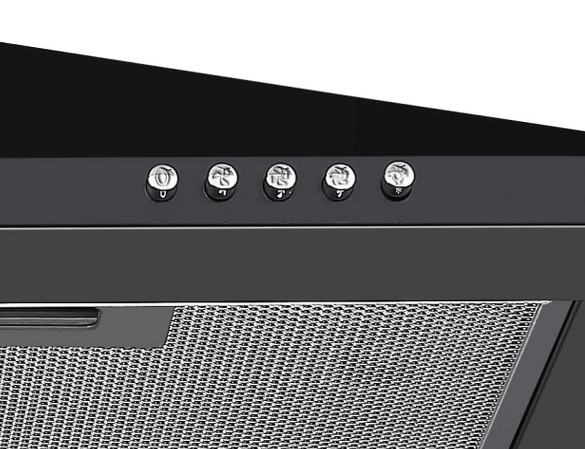 Dunstabzugshaube Respekta Karena Schwarz B:90cm - Schwarz, Basics, Metall (90/58-96/47,5cm) - Respekta