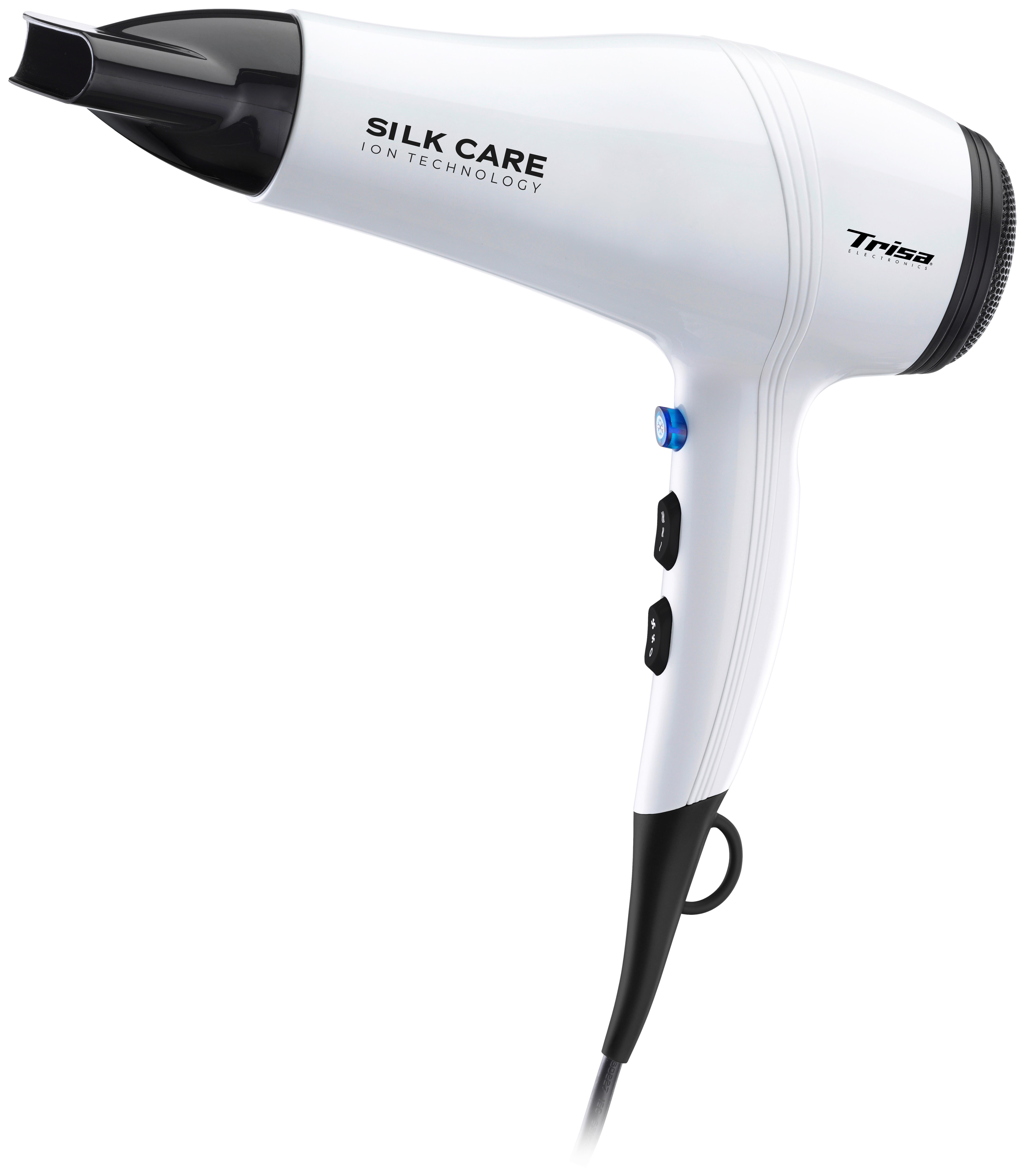 Haartrockner Silk Care 2000-2200 W 3 Stufen Föhn - Weiß, Basics, Kunststoff (21,5/9/29,1cm) - Trisa Electronics