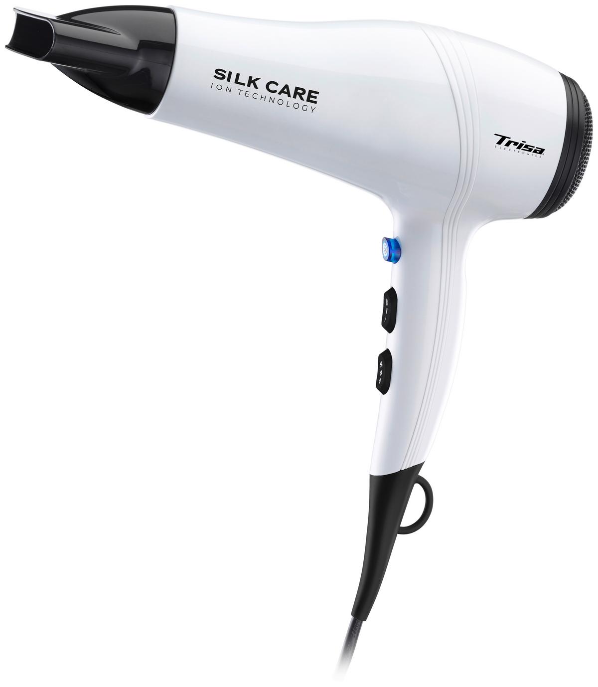 Haartrockner Silk Care 2000-2200 W 3 Stufen Föhn - Weiß, Basics, Kunststoff (21,5/9/29,1cm) - Trisa Electronics